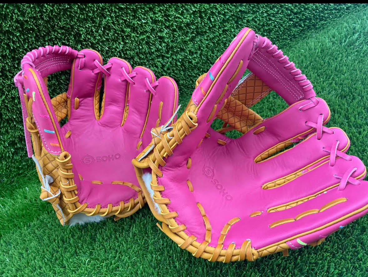 Custom Pro Stock Strawberry Donut 11.5-inch Steerhide Leather Ice Cream Baseball Glove